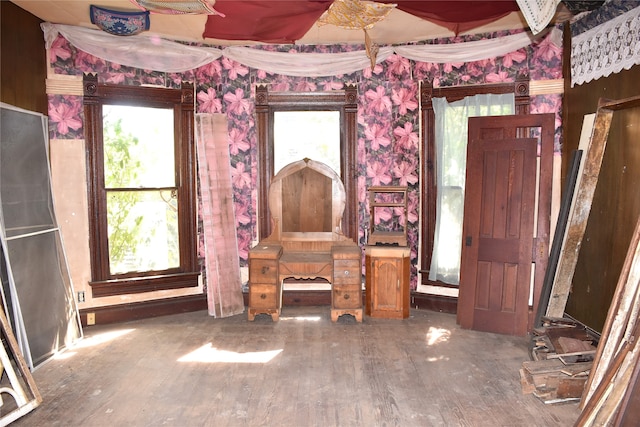 living room featuring hardwood / wood-style flooring