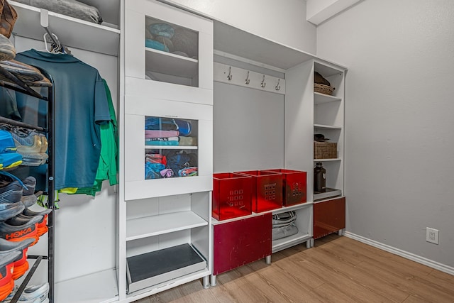 interior space featuring hardwood / wood-style flooring