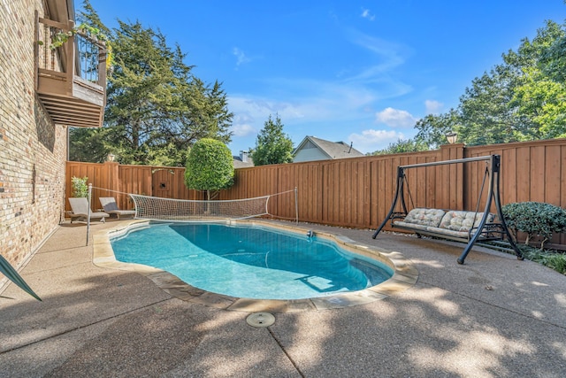 view of pool with a patio area