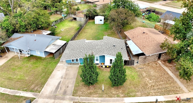 birds eye view of property