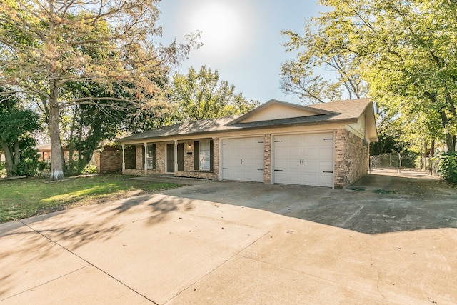 ranch-style house with a garage