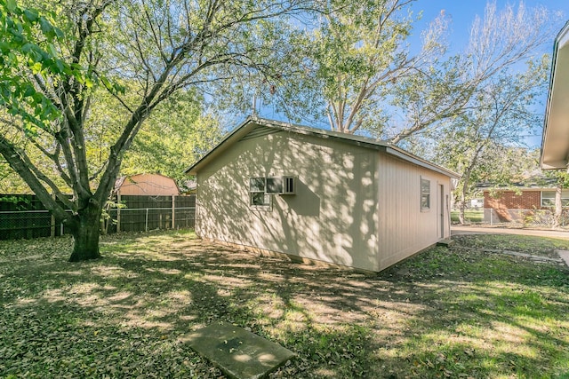 view of home's exterior featuring a lawn