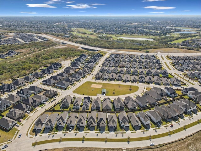 drone / aerial view featuring a residential view