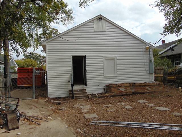 view of back of property