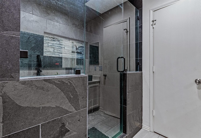 bathroom with walk in shower