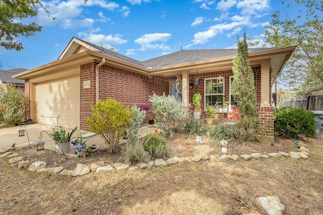 ranch-style house with a garage