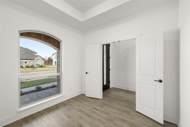 interior space featuring light wood-type flooring