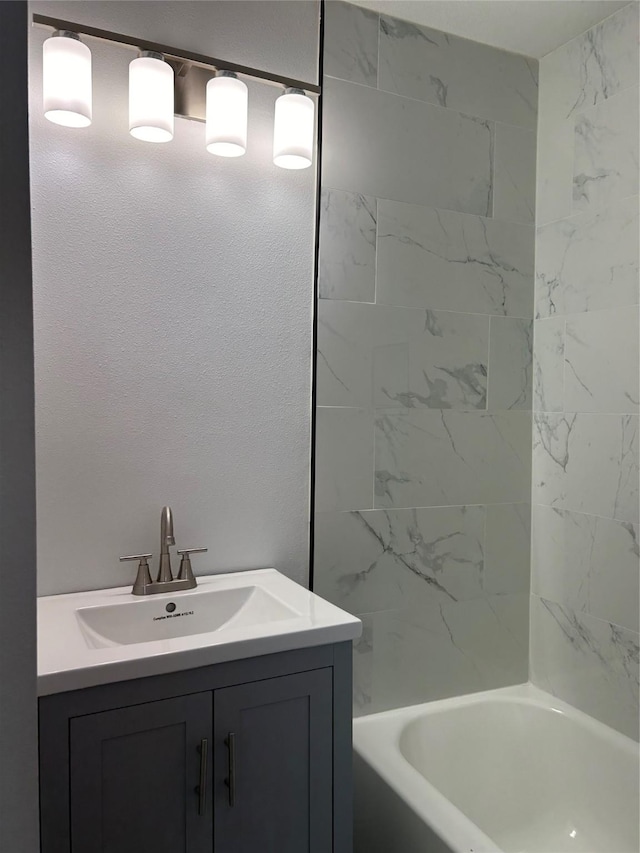 115 Whitham St, Irving, TX 75060 - bathroom with washtub / shower combination and vanity