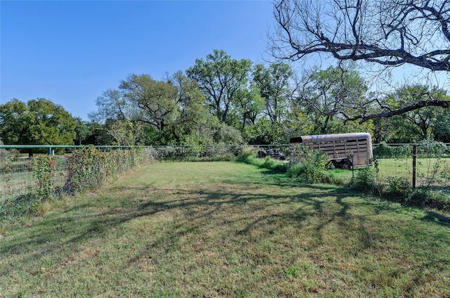 view of yard with a carport