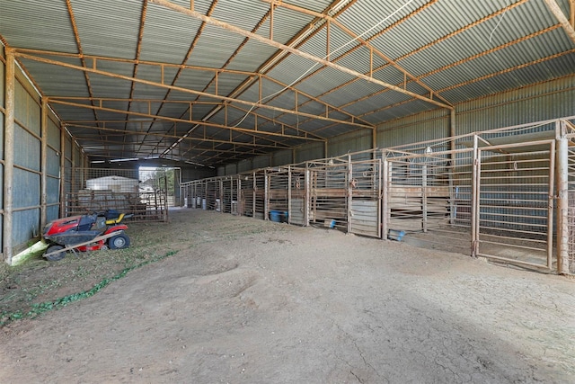 view of horse barn