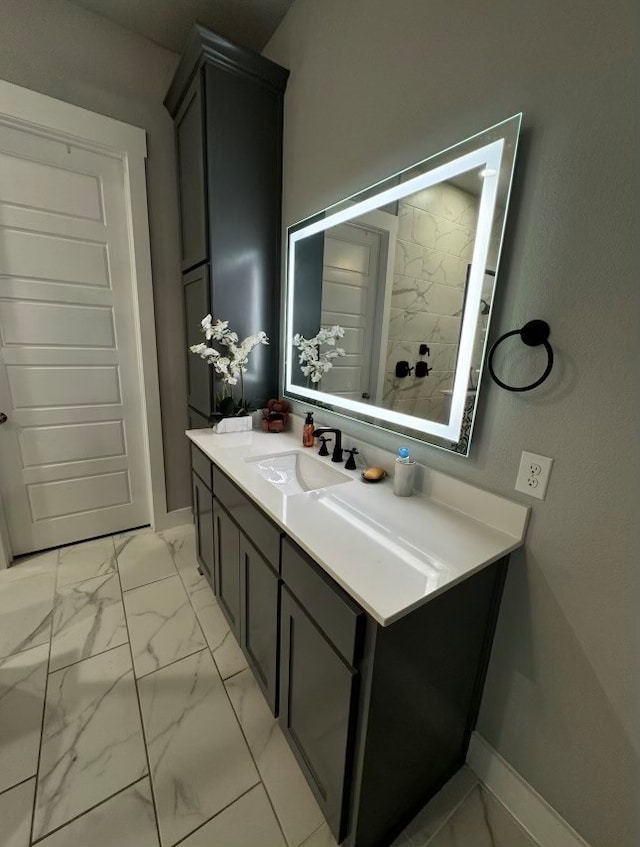 bathroom featuring vanity