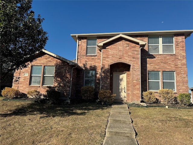 view of front property with a front yard