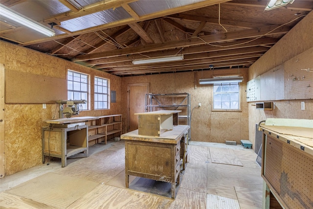 interior space with a wealth of natural light