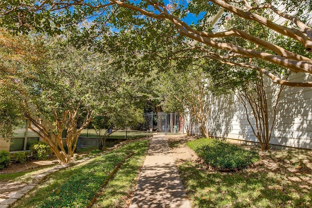 surrounding community featuring fence