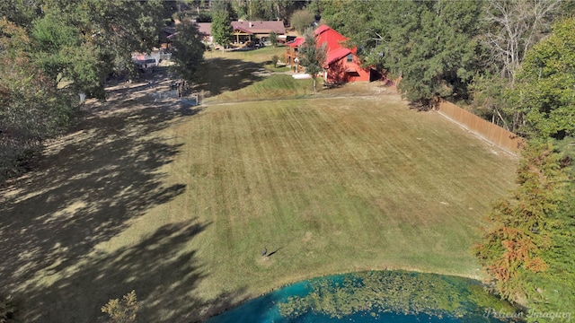 aerial view featuring a rural view