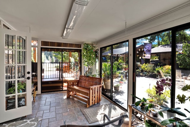 sunroom featuring plenty of natural light