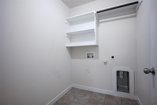 laundry room featuring gas dryer hookup, hookup for a washing machine, and electric dryer hookup