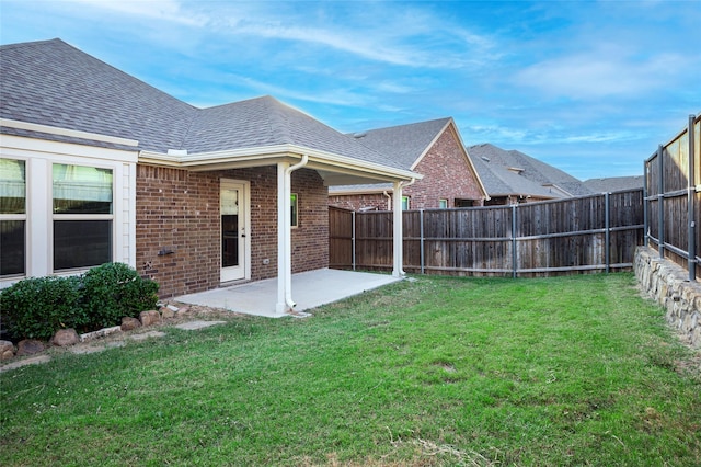 2418 San Marcos Dr, Forney, TX 75126 - view of yard featuring a patio area and a fenced backyard