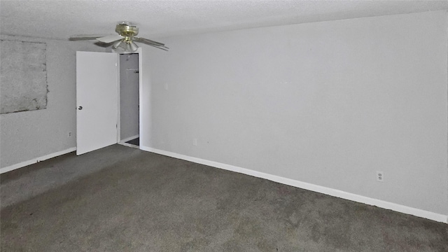 5706 Rocky Ridge Rd, Dallas, TX 75241 - unfurnished room with dark colored carpet and a ceiling fan