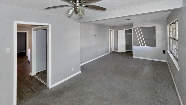 5706 Rocky Ridge Rd, Dallas, TX 75241 - unfurnished room featuring ceiling fan and baseboards