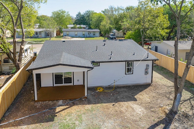 view of rear view of property