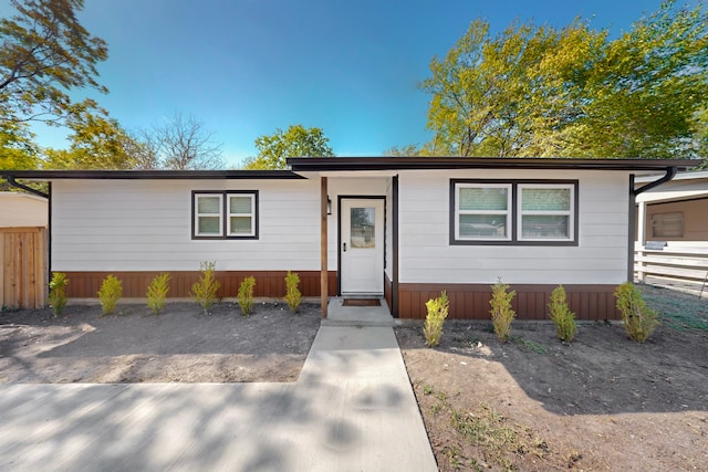 view of ranch-style home