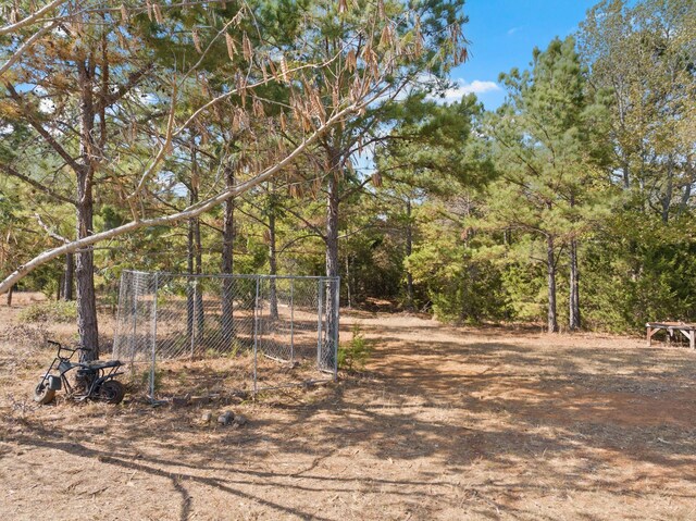 view of yard with an outdoor structure