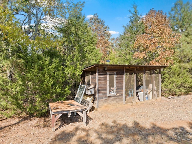 view of poultry coop