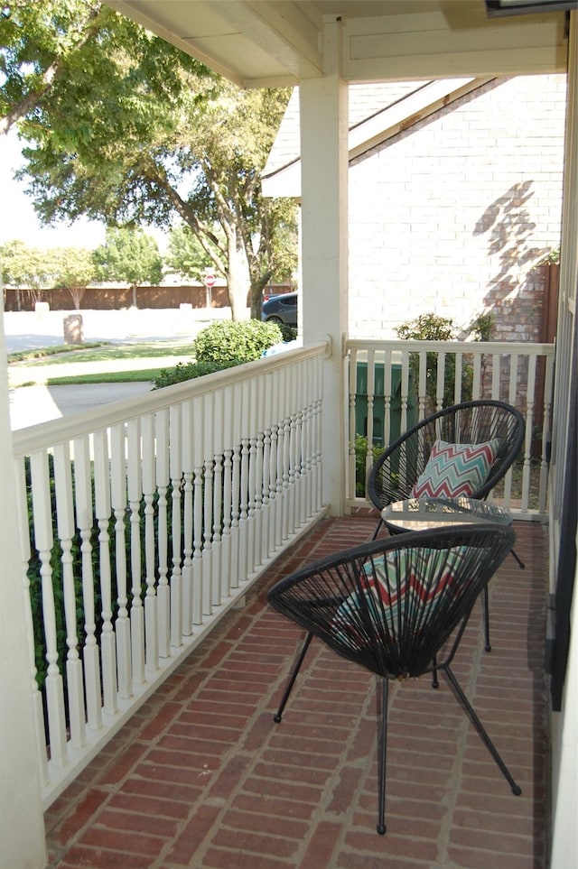 view of balcony