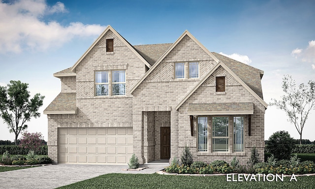 view of front of home featuring a garage