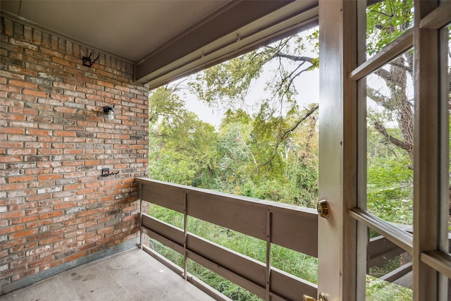 view of balcony