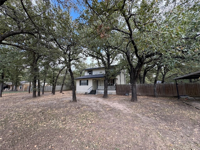 view of front of property