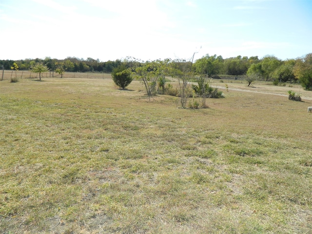 view of yard featuring a rural view