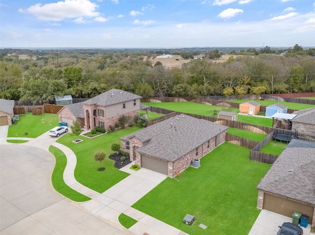 birds eye view of property