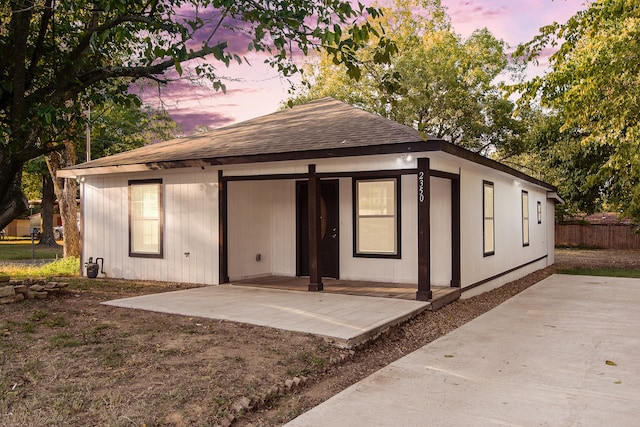 exterior space featuring a patio