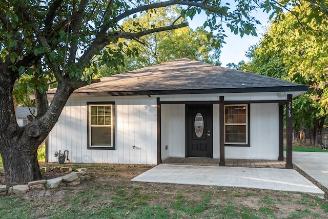 exterior space featuring covered porch