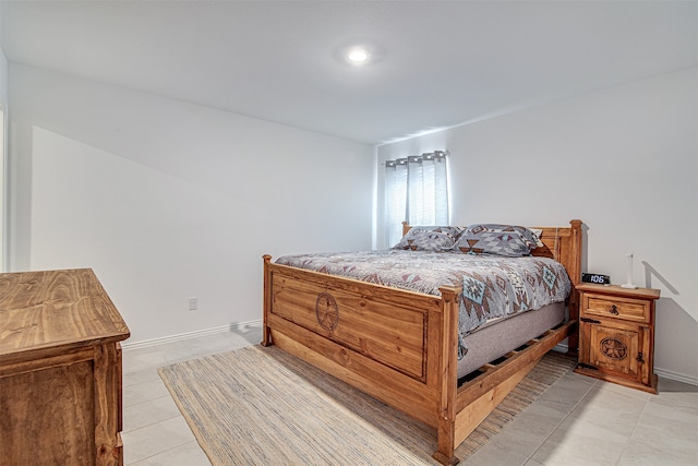 view of tiled bedroom