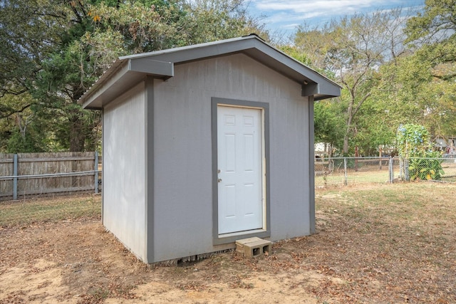 view of outdoor structure