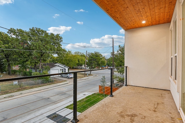 view of balcony