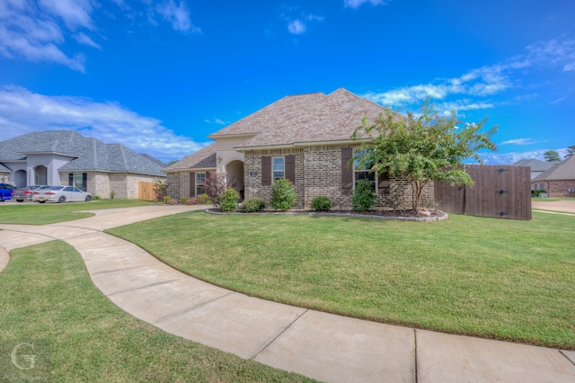 view of front of house featuring a front yard