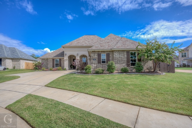 view of front of house featuring a front yard