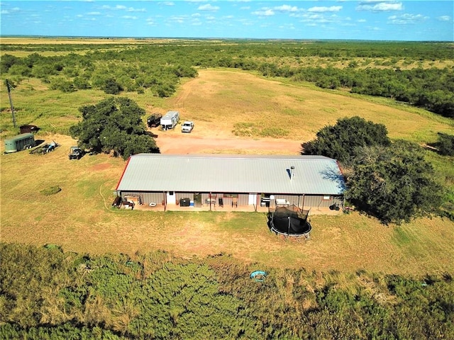 bird's eye view featuring a rural view