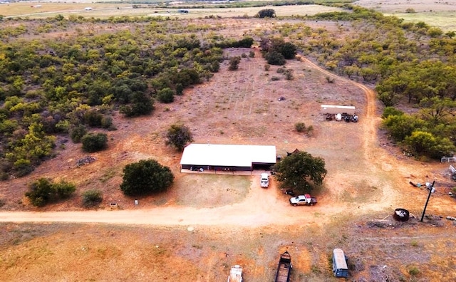 bird's eye view featuring a rural view