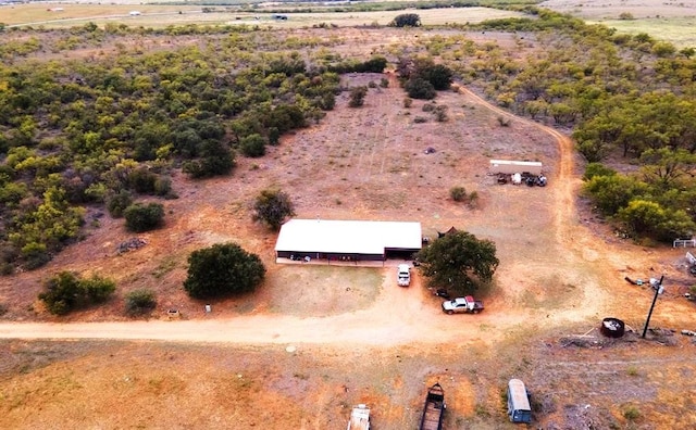 drone / aerial view featuring a rural view