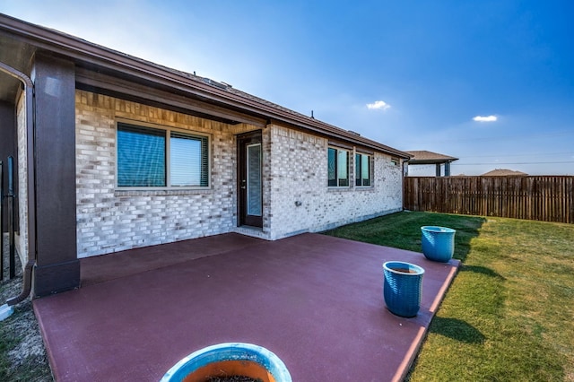 view of patio / terrace with fence