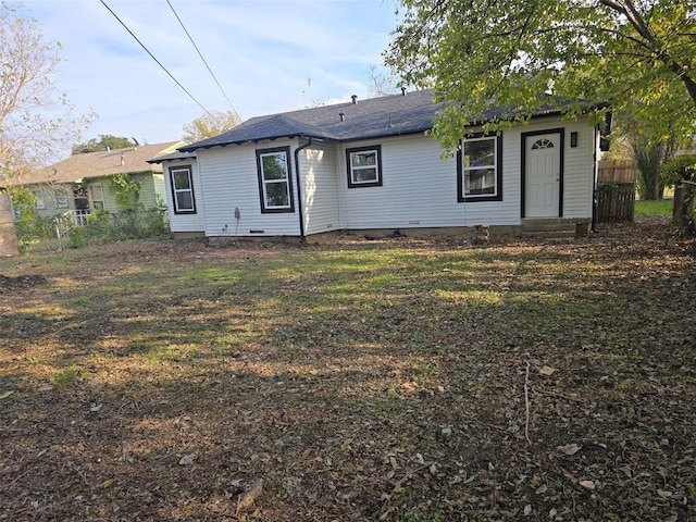 view of back of property