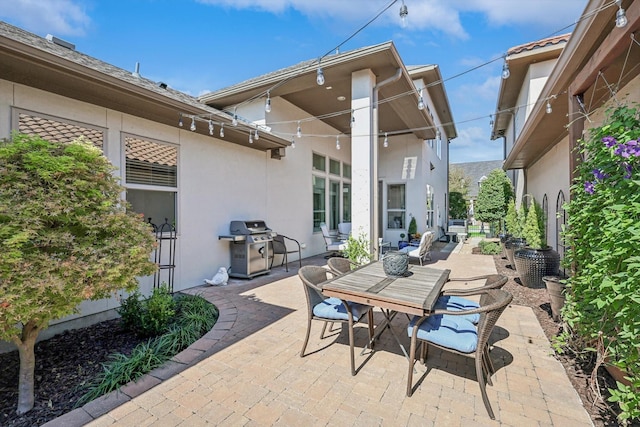 view of patio featuring grilling area