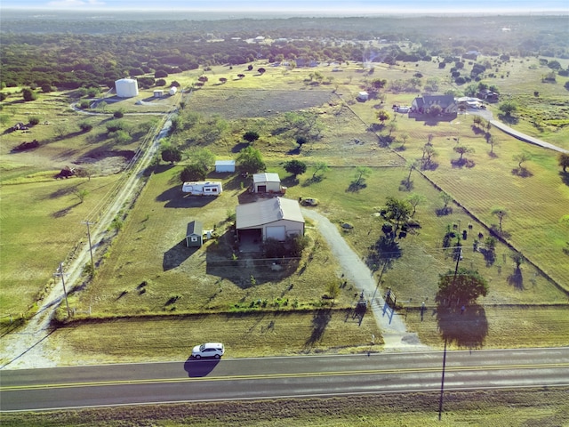 bird's eye view featuring a rural view