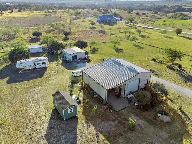 bird's eye view featuring a rural view