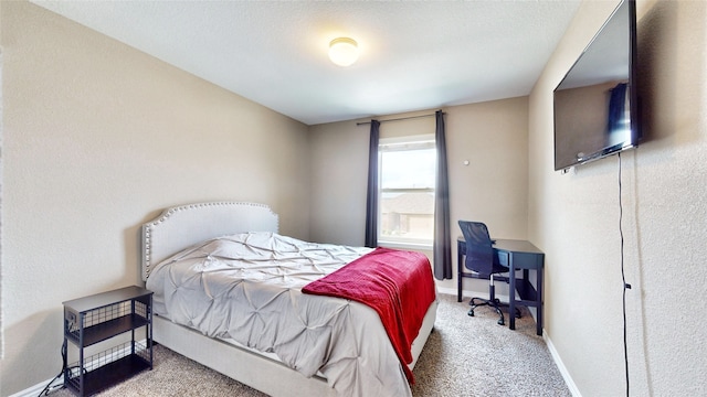 bedroom with carpet flooring